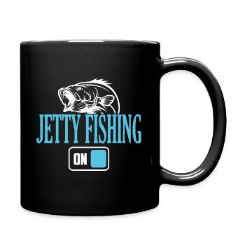 Fisherman Jetty Angelmodus Ein - Tasse einfarbig - Schwarz - Rechts
