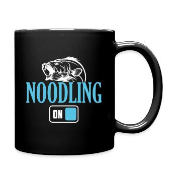 Fischer-Nudeln-Modus an - Tasse einfarbig - Schwarz - Rechts