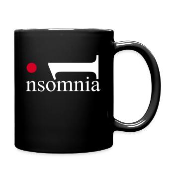 Insomnia. Sleep? What is that? Mind over Mattress. - Mug uni - noir - Droite