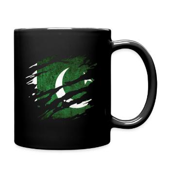 Pakistan - drapeau national, égratignures, fissures - Mug uni - noir - Droite