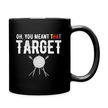 Bogenschießen Archery - Tasse einfarbig - Schwarz - Rechts