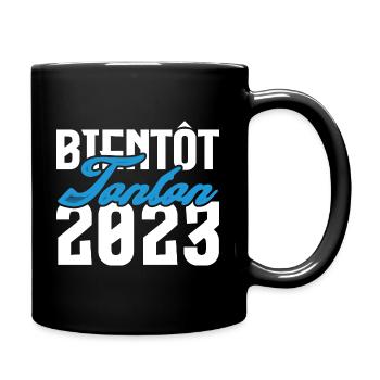 Cadeau Annonce grossesse bientôt Tonton 2023.Oncle - Mug uni - noir - Droite