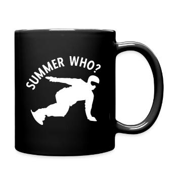 Snowboard Spruch für Snowboarder - Tasse einfarbig - Schwarz - Rechts