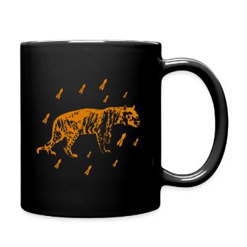 Tigre - Afrique - Nature sauvage - Safari - Conservation de la nature - Mug uni - noir - Droite