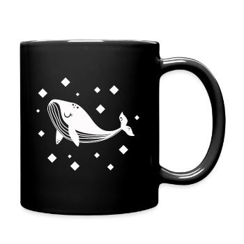 Whale - mammal Marine animal Nature conservation - Full Colour Mug - black - Right