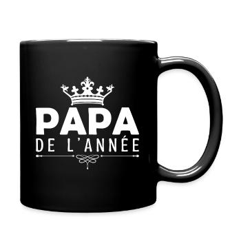cadeau pour papa Fête des pères, Papa de l’année - Mug uni - noir - Droite