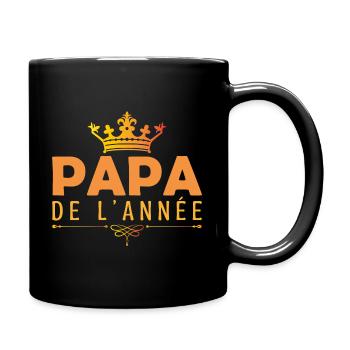 Fête des pères, Papa de l’année cadeau pour papa ! - Mug uni - noir - Droite