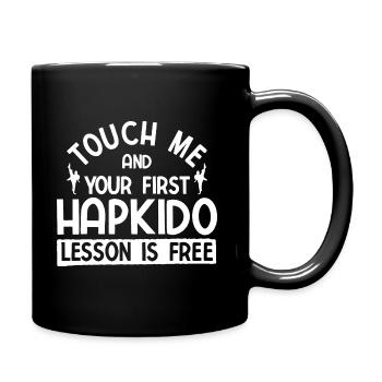 Koreanischer Kampfsport Hapkido - Tasse einfarbig - Schwarz - Rechts