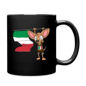 Chihuahua italien - Mug uni - noir - Droite