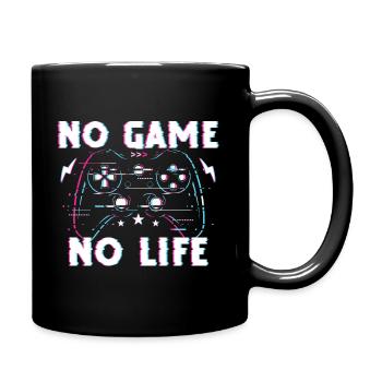 Sans jeu, la vie ne vaut rien - Mug uni - noir - Droite