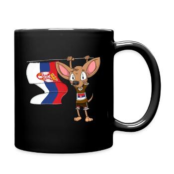 Serbie Chihuahua - Mug uni - noir - Droite