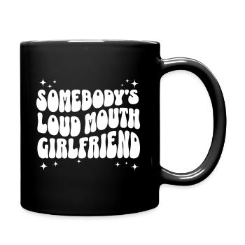Humorous phrase girlfriend - Full Colour Mug - black - Right