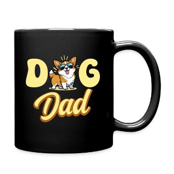 Papa Amoureux De Chiens Papa Chien Corgi - Mug uni - noir - Droite