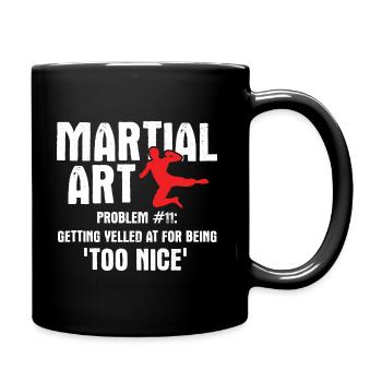 Mixed Martial Arts MMA - Tasse einfarbig - Schwarz - Rechts