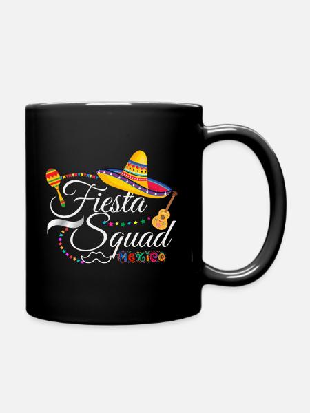 fiesta squad cinco de mayo - Full Colour Mug - black