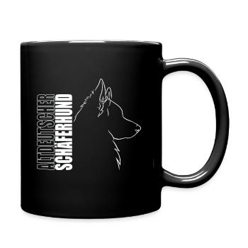 Altdeutscher Schäferhund Profil Hunde Wilsigns - Tasse einfarbig - Schwarz - Rechts