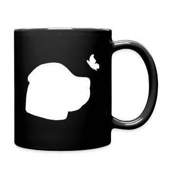 Boerboel Silhouette - Tasse einfarbig - Schwarz - Rechts