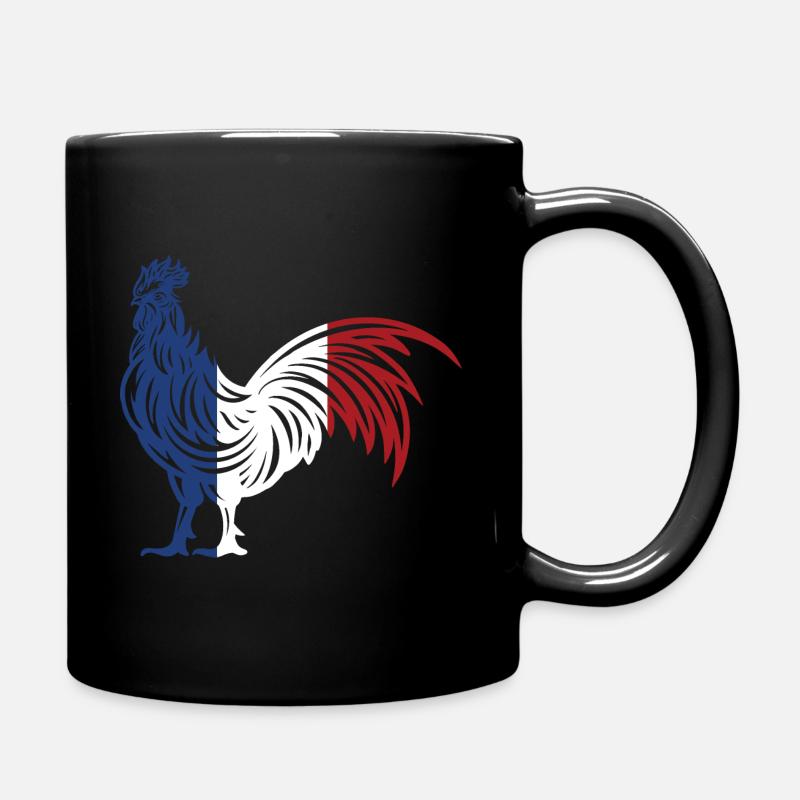 Flagge von Frankreich - Flagge Frankreich - Wurzeln - Tasse einfarbig - Schwarz