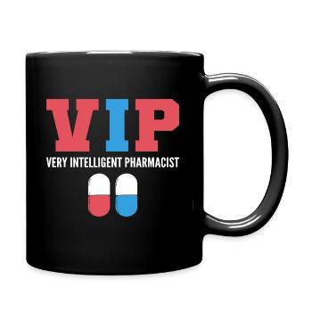Lustiger Apotheker Pharmazeutischer Chemiker - Tasse einfarbig - Schwarz - Rechts