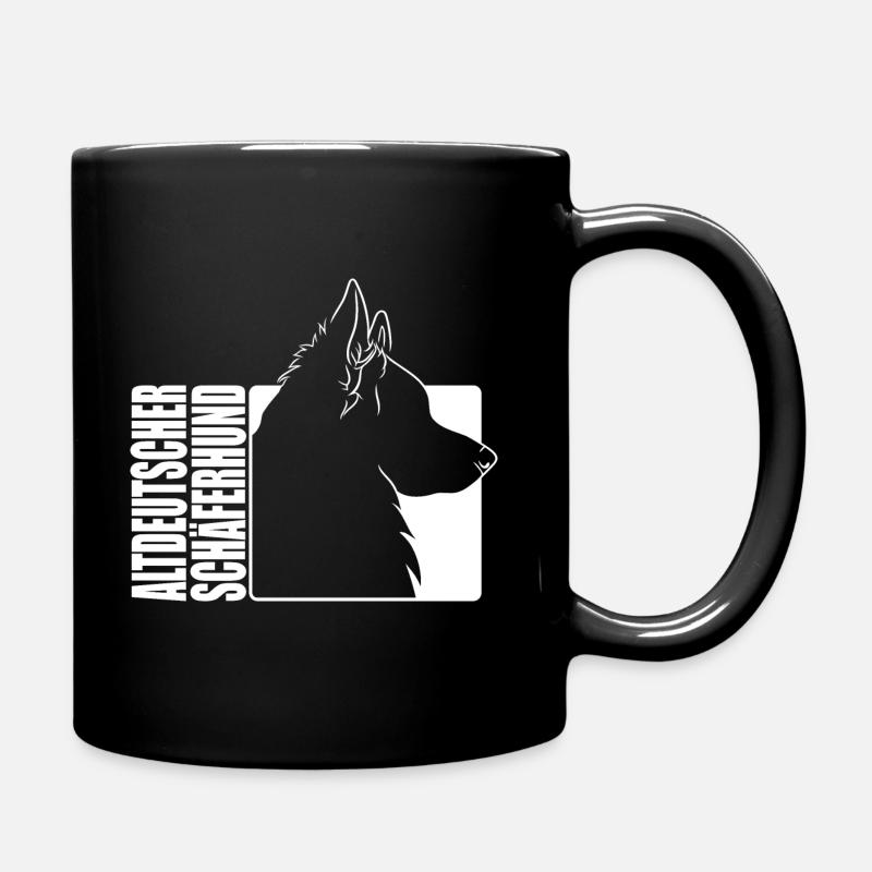 Altdeutscher Schäferhund Profil Hunde Wilsigns - Tasse einfarbig - Schwarz
