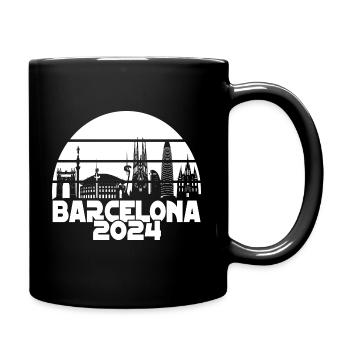 Barcelona 2024 City Design - Full Colour Mug - black - Right