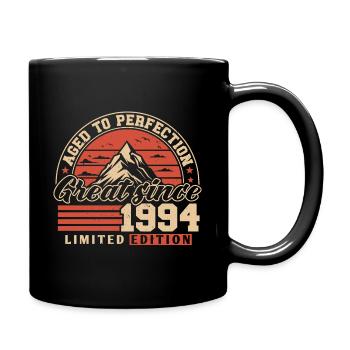 1994 Vintage Jahrgang Geburtstag Geschenkidee - Tasse einfarbig - Schwarz - Rechts