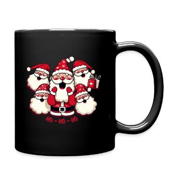 Santa - Tasse einfarbig - Schwarz - Rechts