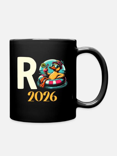 Rentner Geschenk Rente 2026 Ruhestand - Tasse einfarbig - Schwarz
