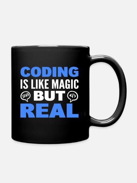 Lustiger Programmierer Computerspezialist - Tasse einfarbig - Schwarz