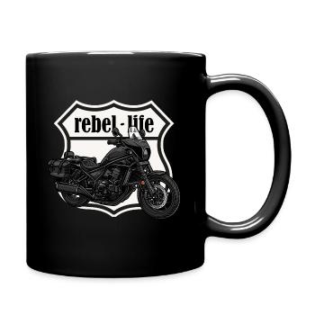 Chopper // Custom // Motorcycle - Full Colour Mug - black - Right