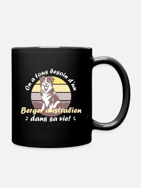 On a tous besoin d'un Berger australien! - Mug uni - noir