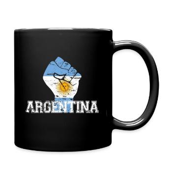 Argentina Fist - Tasse einfarbig - Schwarz - Rechts