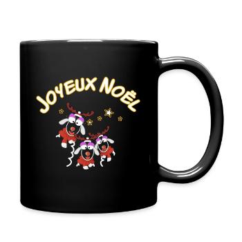 Joyeux Noël les copines - Mug uni - noir - Droite
