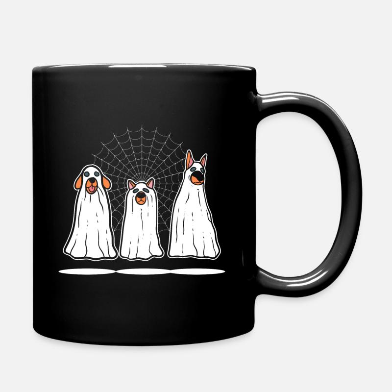 Lustiger Halloween -Hund Hundehalter - Tasse einfarbig - Schwarz