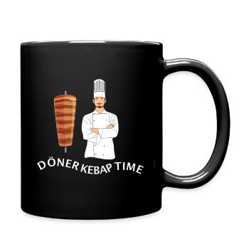 Döner Kebab Time Dönermann Dönerskewer - Full Colour Mug - black - Right