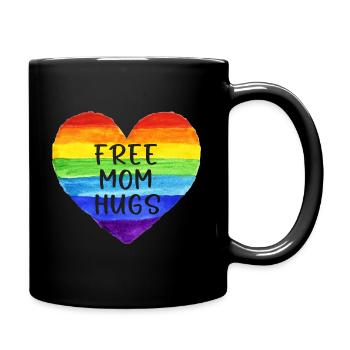 Kostenlose Mama-Umarmungen Shirt Kostenlose Mama-Umarmungen Stolz LGBTQIA - Tasse einfarbig - Schwarz - Rechts