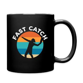 Fast Catch Bumerangwerfer - Tasse einfarbig - Schwarz - Rechts
