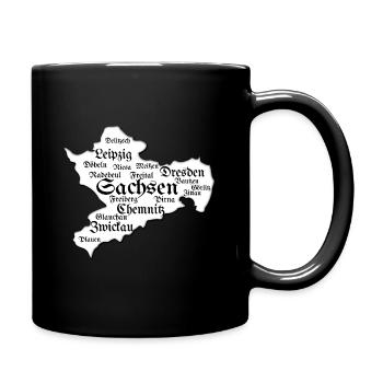 Saxony Dresden Leipzig Chemnitz Places - Full Colour Mug - black - Right