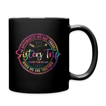 We Are Trouble Sisters Journey 2025 - Full Colour Mug - black - Right