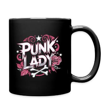 Punk Woman Skater Rocker Punk - Full Colour Mug - black - Right