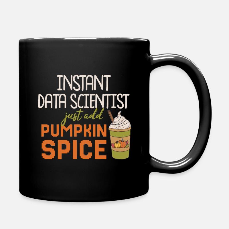 Data Scientist Thanksgiving Pumpkin Spice - Full Colour Mug - black