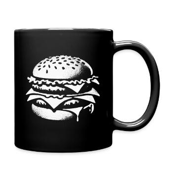 Hamburg Delicious Foodie Design - Full Colour Mug - black - Right