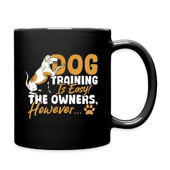 Hundetrainer, Schule, Tierbetreuung, Hundetraining - Tasse einfarbig - Schwarz - Rechts