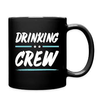 Drinking Crew - Tasse einfarbig - Schwarz - Rechts