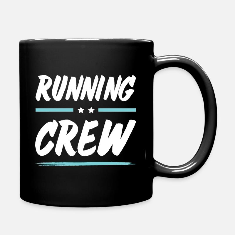 Running Crew - Tasse einfarbig - Schwarz