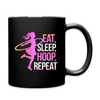 Danse Cerceau Fille Danseuse Cerceau - Mug uni - noir - Droite