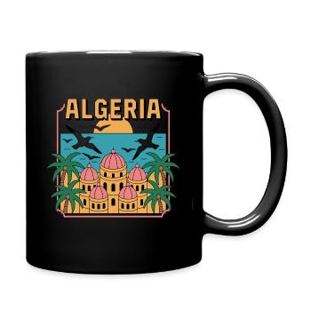 Souvenir Vintage Algérie – Illustration Algeria - Full Colour Mug - black - Right