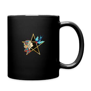 Pentacle Swallow - Full Colour Mug - black - Right
