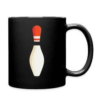 Bowling Pins Pin - Tasse einfarbig - Schwarz - Rechts