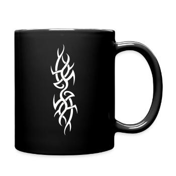 Flamme Tribale - Mug uni - noir - Droite